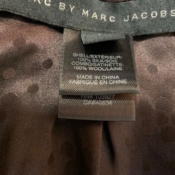 Marc by Marc Jacobs Burgundy Purple Silk Wool Scoop Neck Top Small - Picture 10 of 10